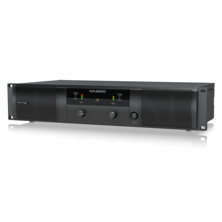 Behringer NX3000 Ultraleichter 3000-Watt-Class-D-Leistungsverstärker mit SmartSense-Lautsprecherimpe