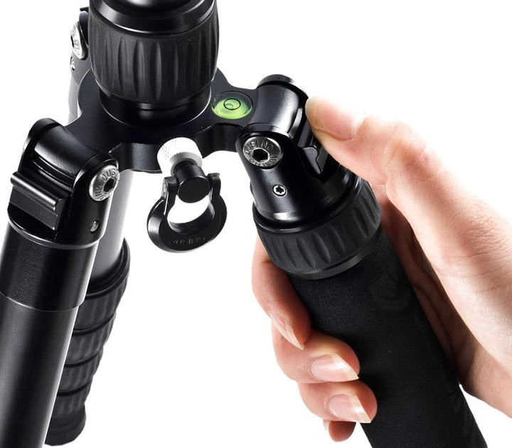 JUSINO leichtes & kompaktes Traveller Tripod Monopod Höhe bis 115cm Belastbar 15kg + Transporttasche