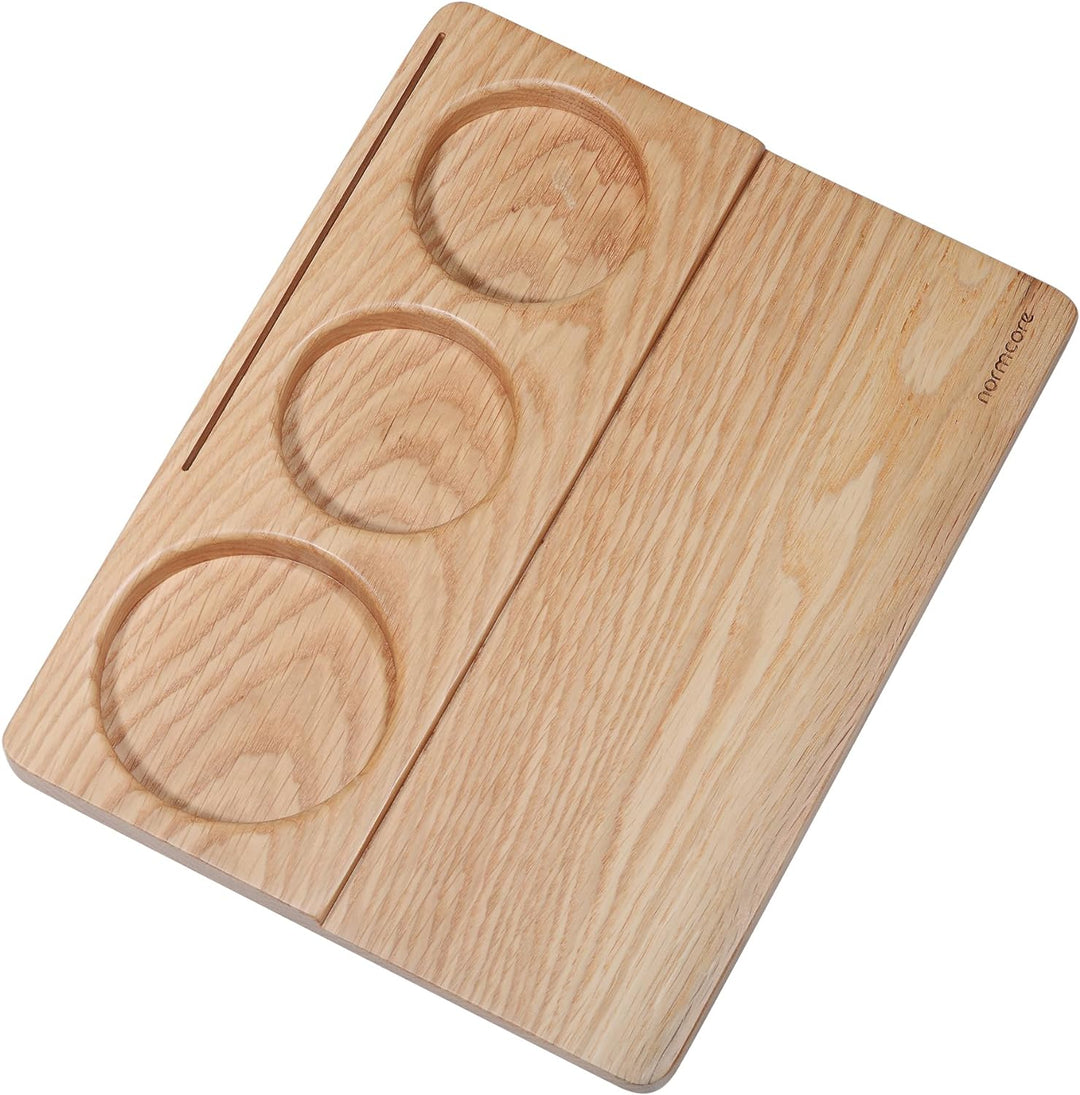 Normcore Tampermatte aus Eichen Holz - Tamping Matte aus Eichen Holz - Tamperstation 58mm 54mm - Kaf