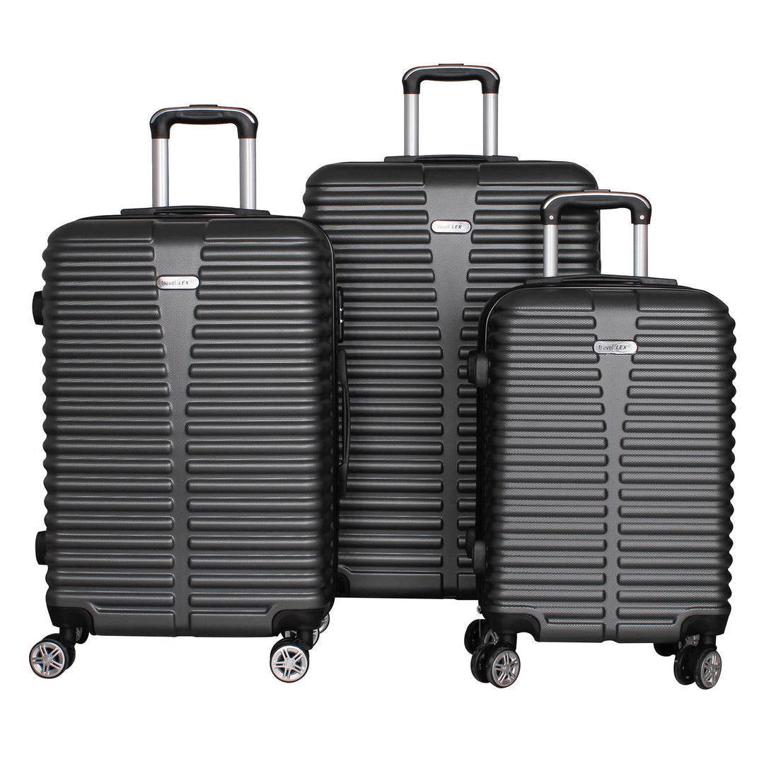 LINDER EXCLUSIV LEX 3er Kofferset Trolley ABS Reisekofferset 3tlg: 55x37x24cm, 65x43x27cm, 75x49x29c