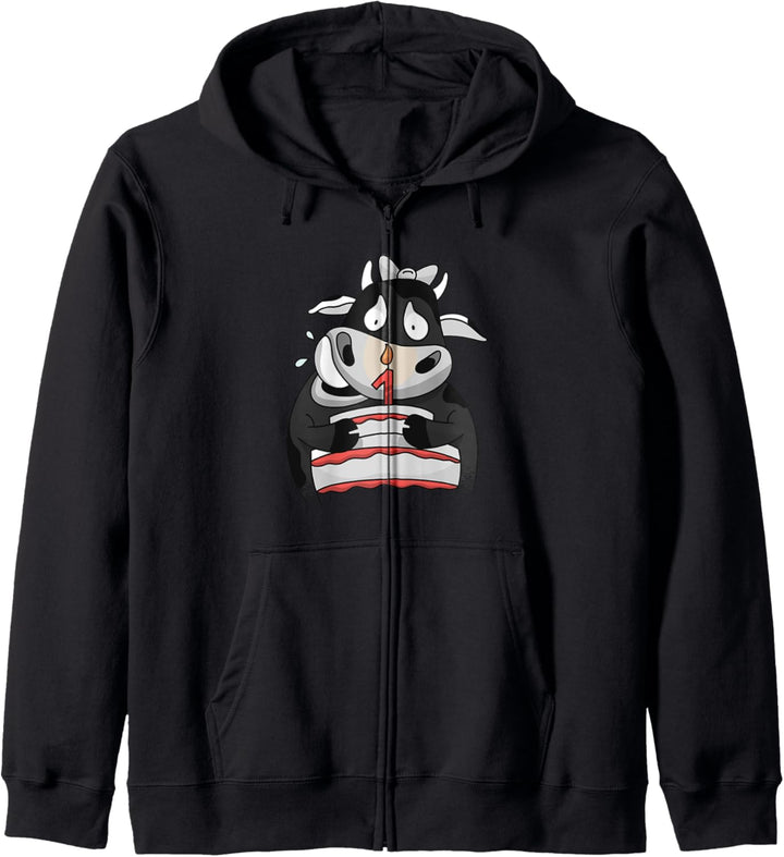Grauvieh Tier Kuh Rind Landwirt Milch Muh Bauer Geschenk Kapuzenjacke