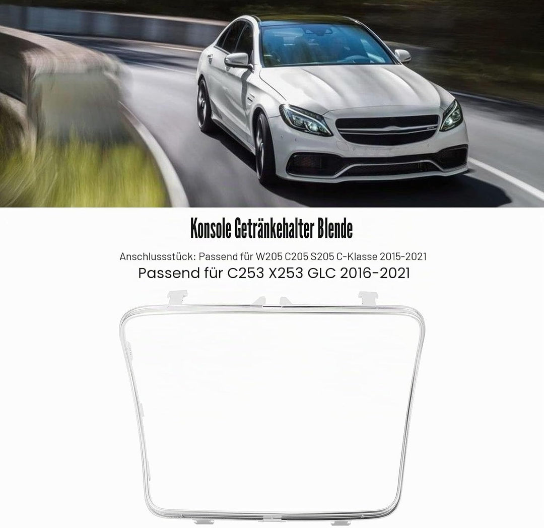 w205 cup holder trim,c klasse 2015,C Klasse 2015,Getränkehalter-Zierblende Mittelkonsole,Konsolen-Ge