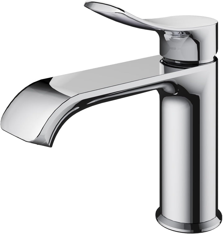 BELZ Wasserhahn Bad, Einhebel Waschtischarmatur mit Ablaufgarnitur, Waschbecken Armaturen, Armatur B