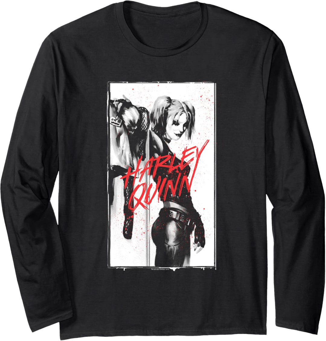Harley Quinn Inked Quinn Black Langarmshirt