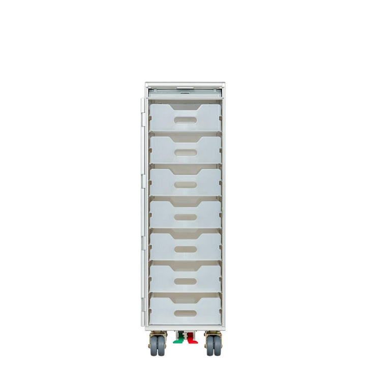 Ausstattungspaket für Flugzeugtrolleys und Airline Trolleys, 7 Einschübe, Kunststoff, Atlas-Norm Kun