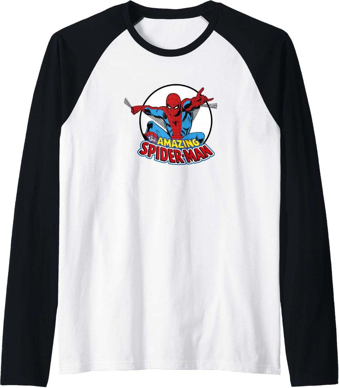 Marvel Amazing Spider-Man Retro Vintage Raglan