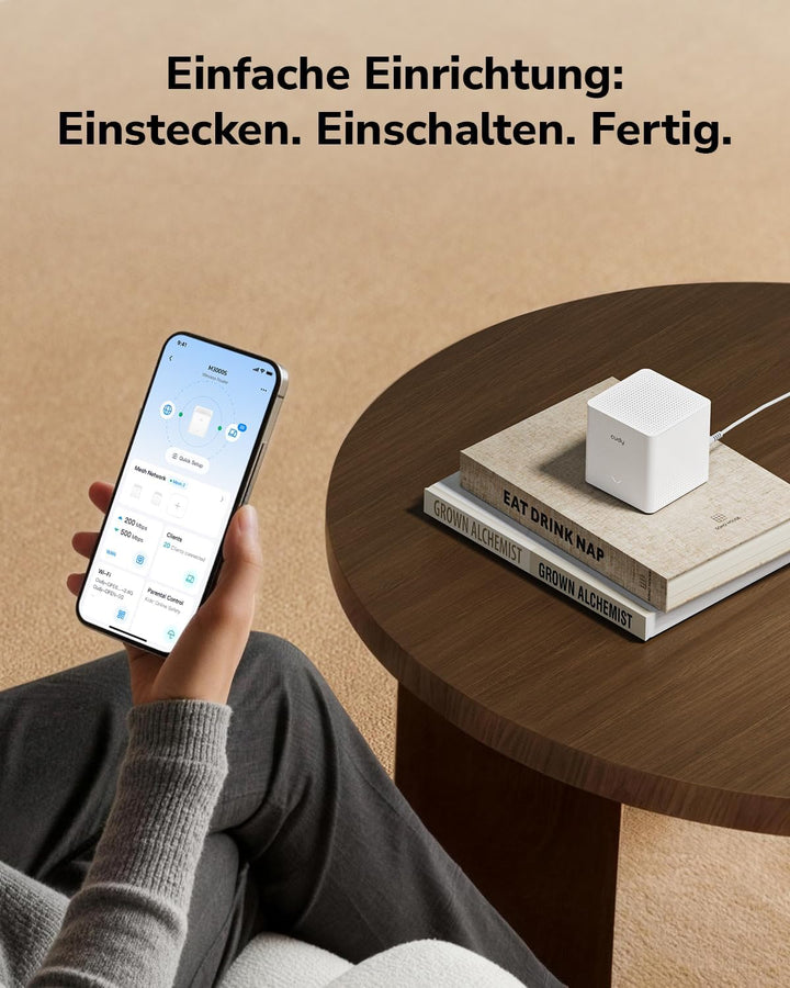 Cudy AX3000 Wi-Fi 6 Whole Home Mesh System, 860 m², M3000S, 1er-Pack