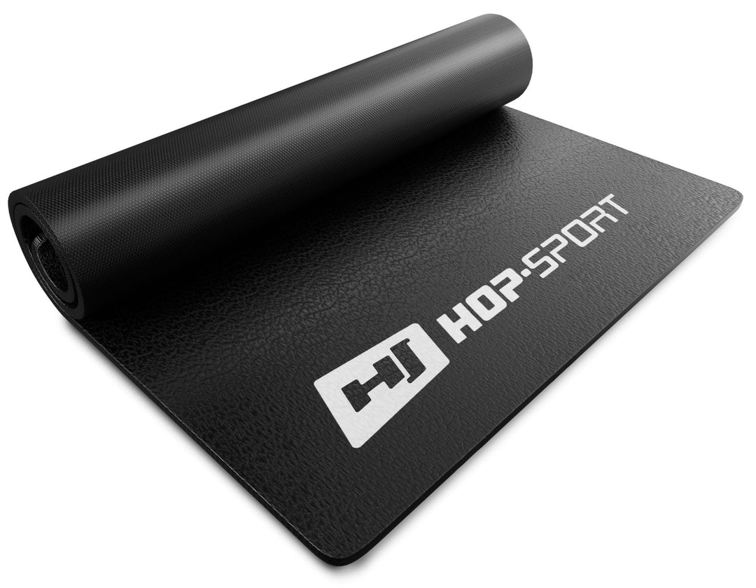 Hop-Sport Bodenschutzmatte aus PVC 0,6mm Dicke Unterleg und Schutzmatte für Fitness &amp; Sportgeräte in