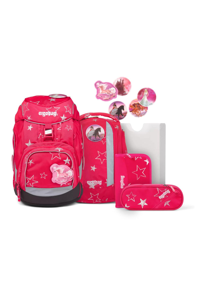 ergobag pack Set ergonomischer Schulrucksack, Set 6-teilig Cinbärella -