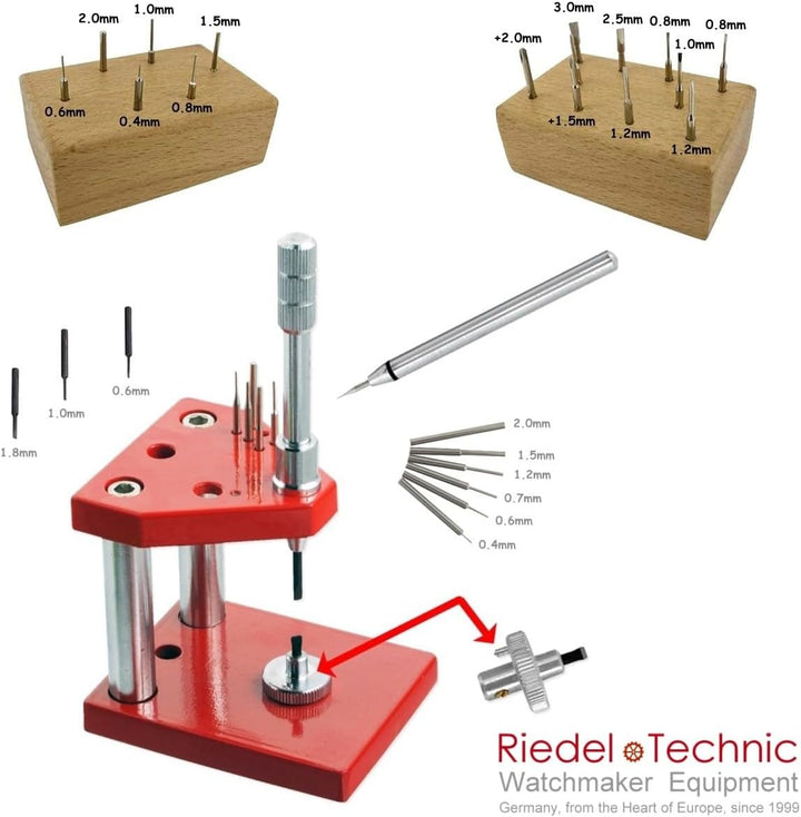Armbandkürzer Set RIEDEL TECHNIC Xtreme - Uhrenwerkzeug zum professionellen Kürzen von Uhren-Metalla