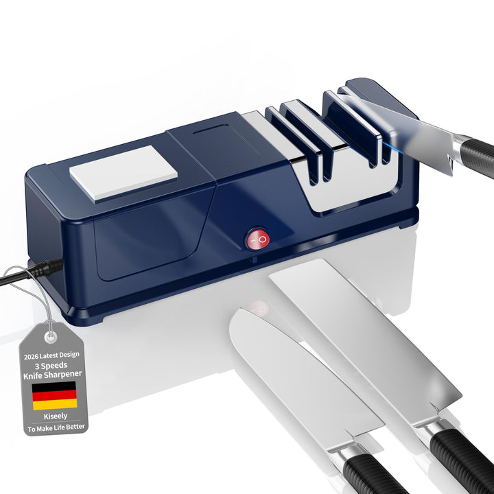 Elektrischer Messerschärfer, Profi-Diamant-Messerschärfer, Leisem Motor, Schnelles für Küchenmesser,