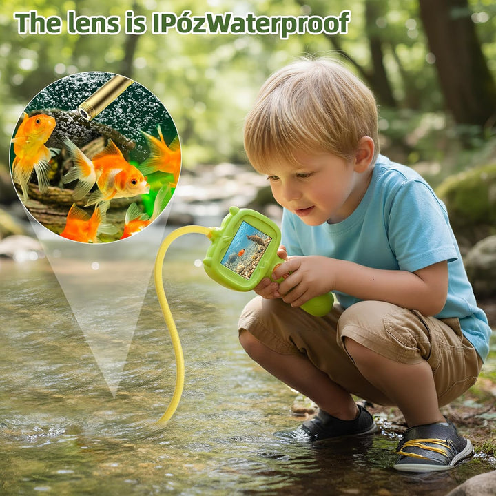 Exsink Endoskop füR Kinder, Endoskopkamera für Kinder, Wasserdichtetem Objektiv,Endoskopkamera mit l