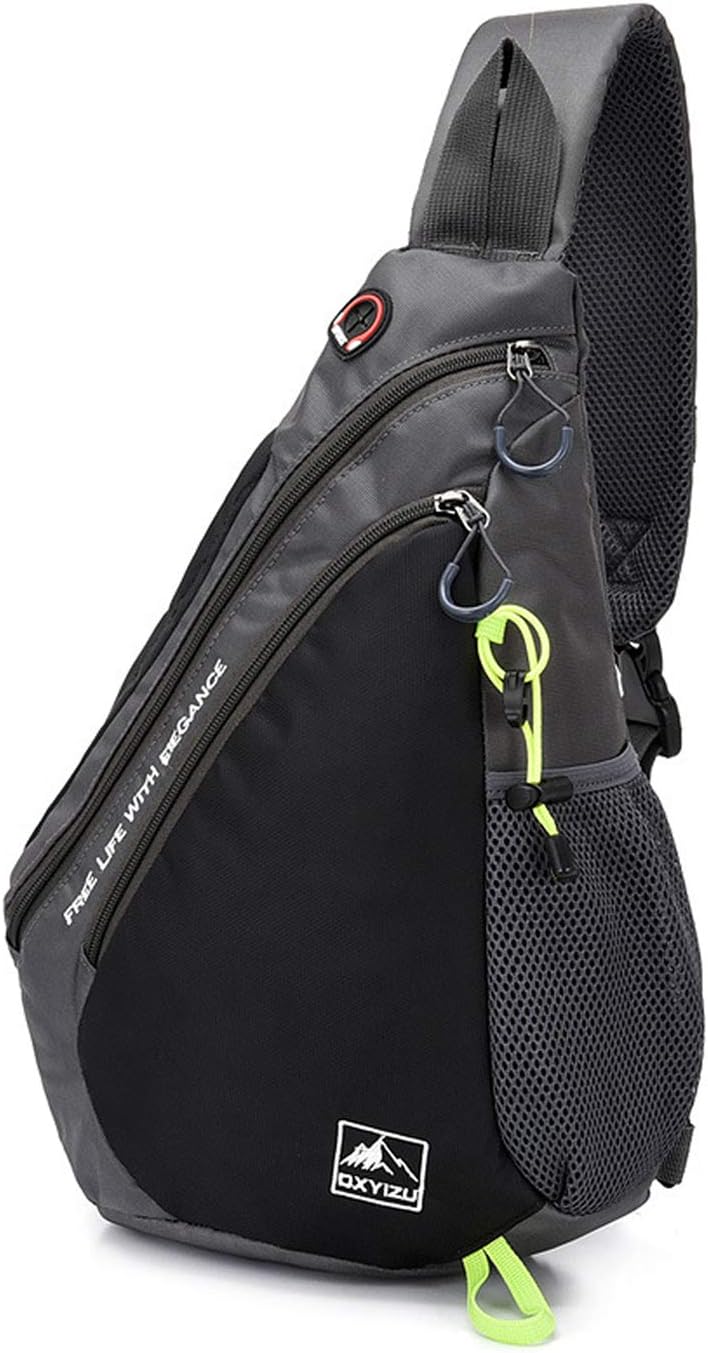 FANDARE Leicht Brusttasche Sling Rucksack Schultertasche Chest Bag Crossbody Umhängetasche Sporttasc
