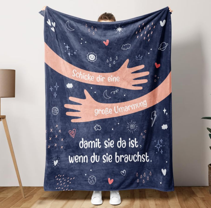 Craftique Gute Besserung Geschenke für Frauen Männer, Grosse Umarmung Kuscheldecke, Aufmunterung Ges