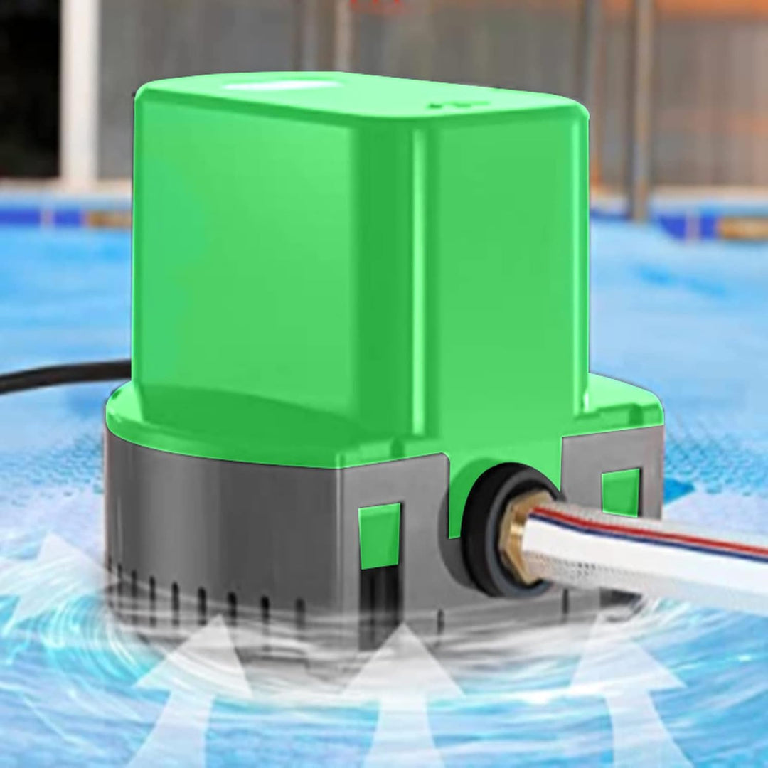Entwässerungspumpe für Poolabdeckung Automatisch 1200 GPH Tauchpumpe Mit 25ft Schlauch 220V 50Hz EU-