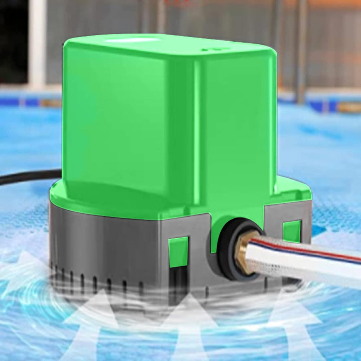 Entwässerungspumpe für Poolabdeckung Automatisch 1200 GPH Tauchpumpe Mit 25ft Schlauch 220V 50Hz EU-