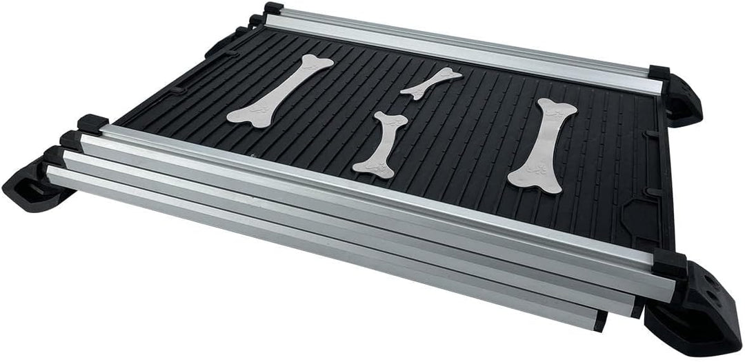 KATSU Tools Hunderampe Auto Klappbar, 70kg/150lbs Tragfähigkeit, 71cm-156cm Aluminiumlegierung Tragb