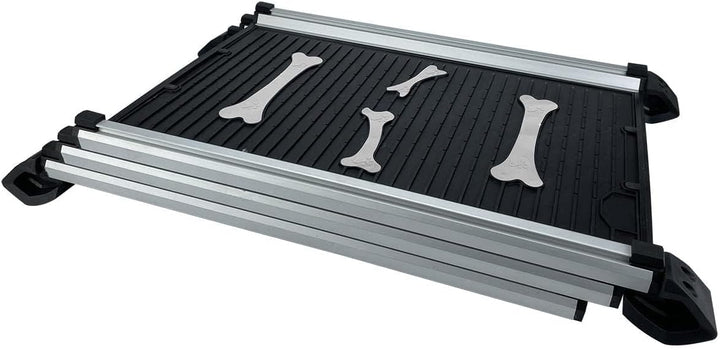 KATSU Tools Hunderampe Auto Klappbar, 70kg/150lbs Tragfähigkeit, 71cm-156cm Aluminiumlegierung Tragb