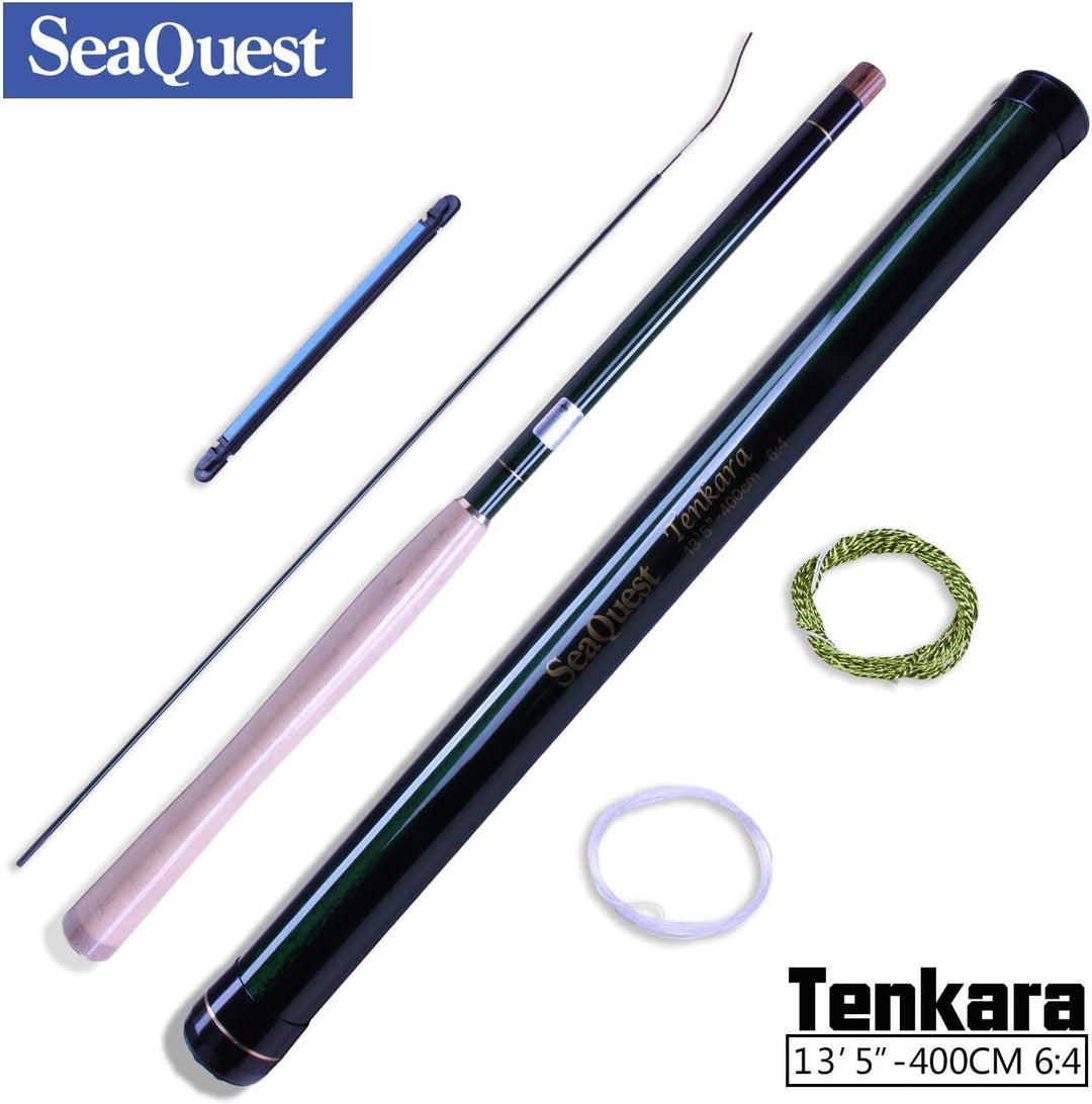 SeaQuest Tenkara Rod kit 6:4 7:3 9'5" 10'9" 12' 13'5" 6:4 13'5 TG kit 5, 6:4 13'5 TG kit 5