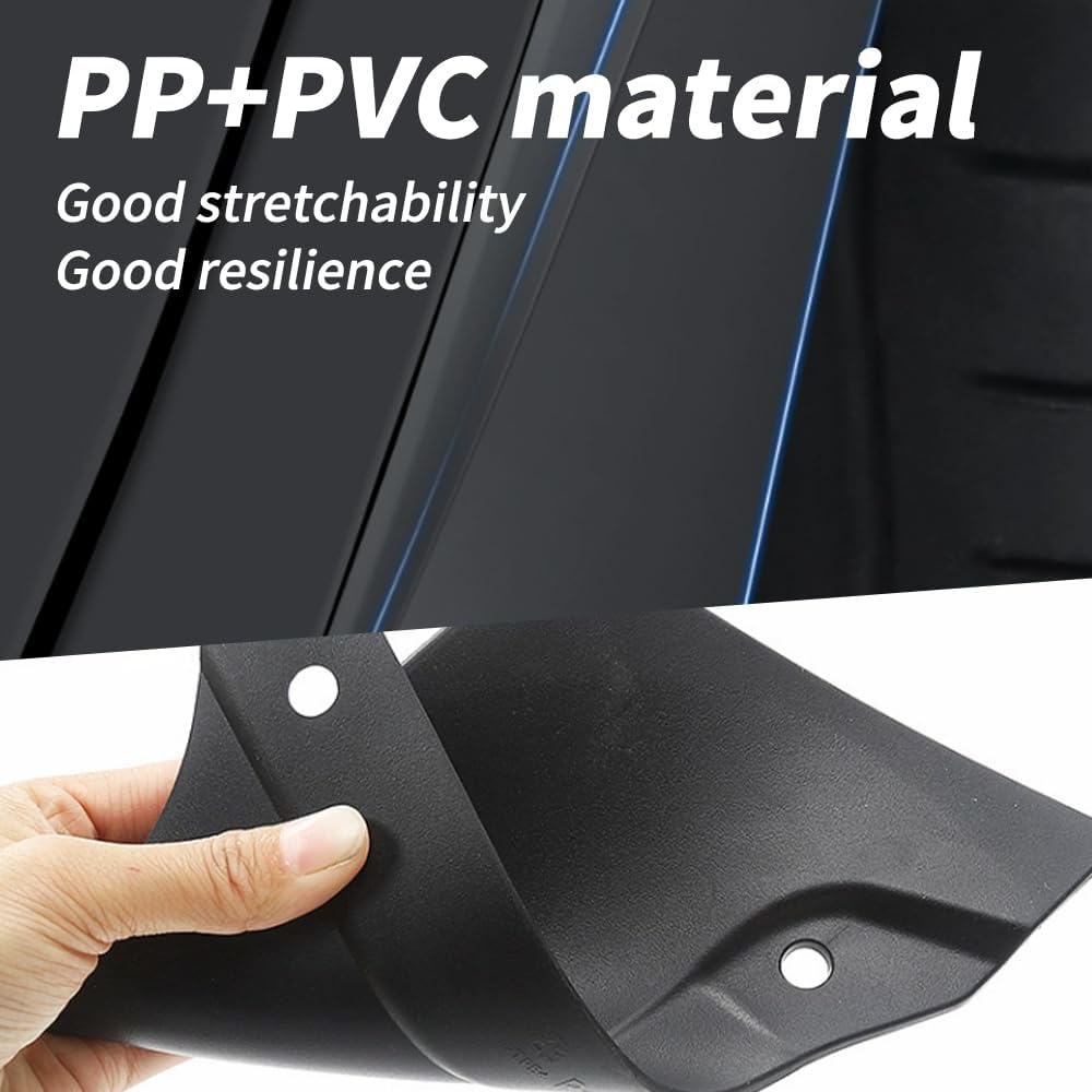 KKTR-CAR für Tesla Model 3 Spritzschutz, Auto-Spritzschutz, Kotflügel vorne hinten mit Schrauben, ke