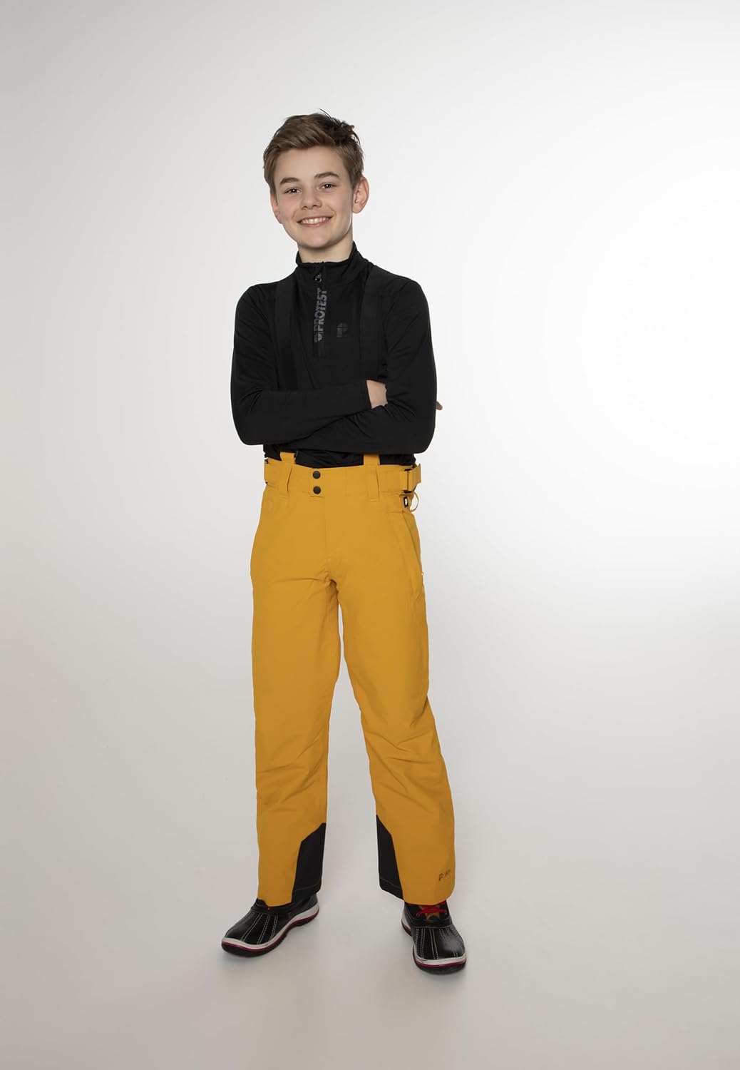 Protest Jungen Bork Skihose 128 Dark Yellow, 128 Dark Yellow