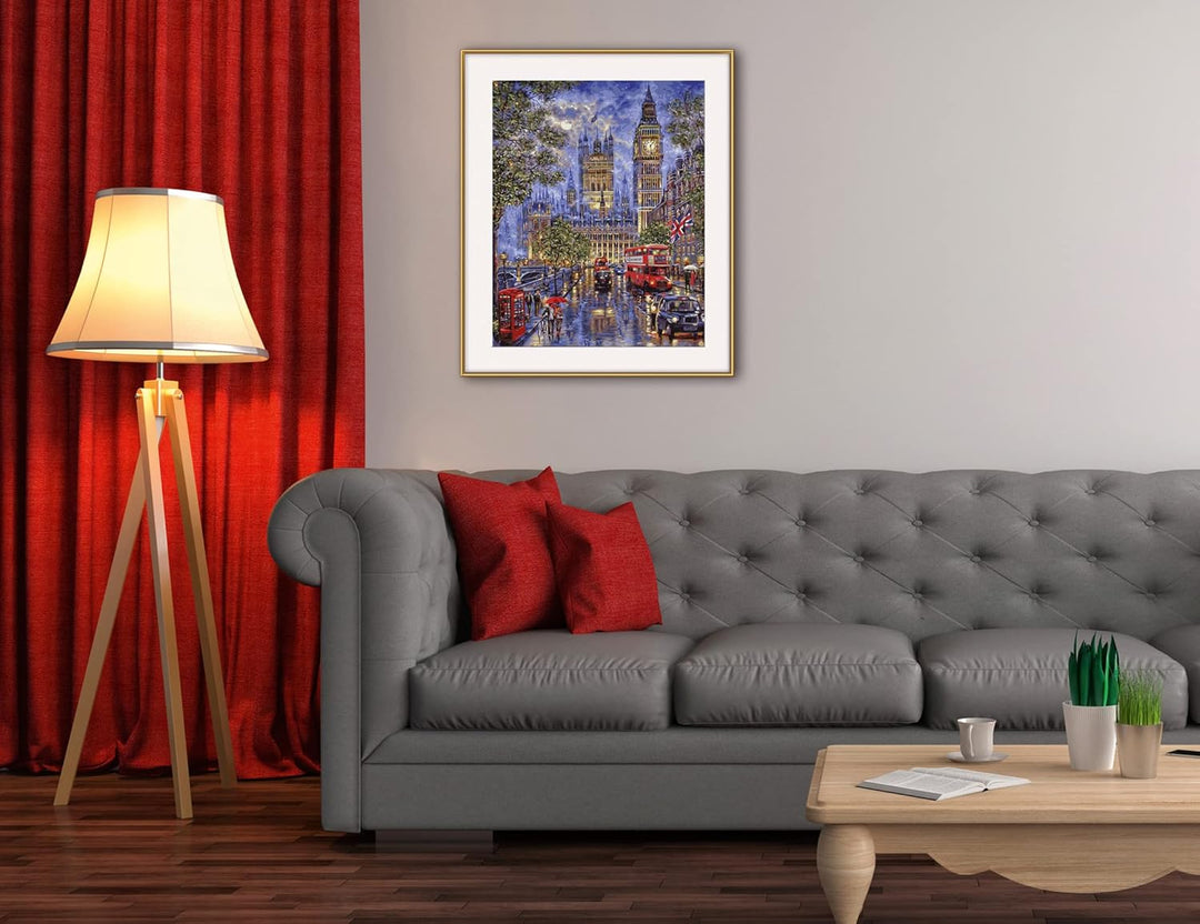 Schipper 609130873 Malen nach Zahlen - Vollmond über London - Bilder malen für Erwachsene, inklusive