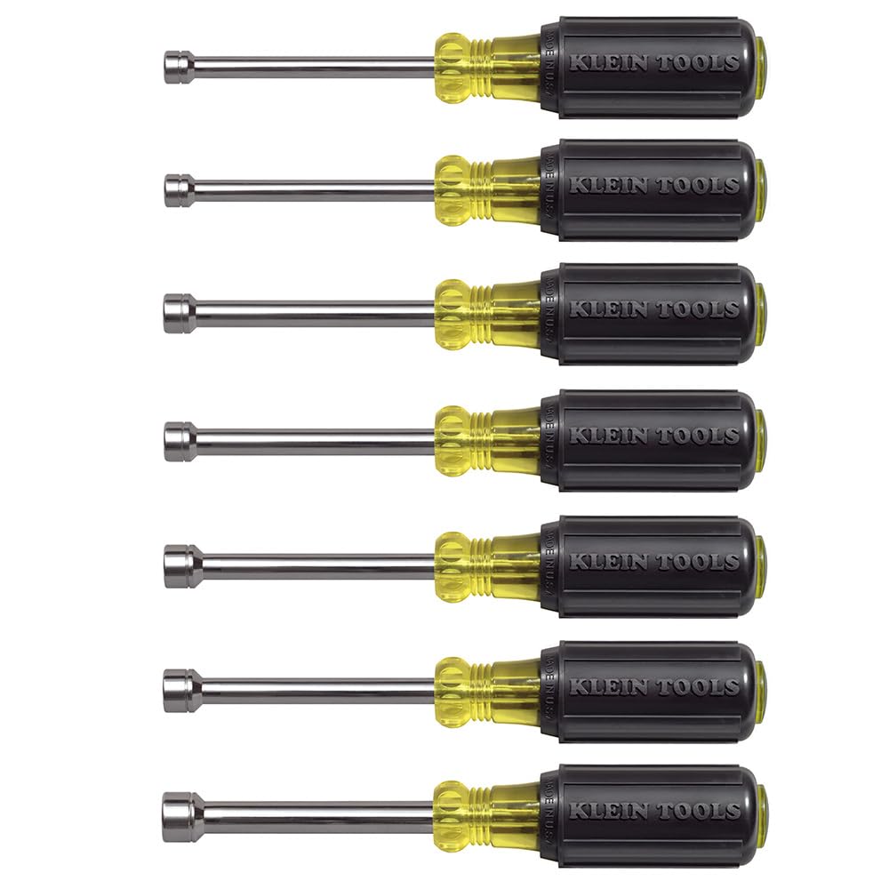 Klein Tools 65160 Steckschlüsselsatz, Gelb mit schwarzem Griff