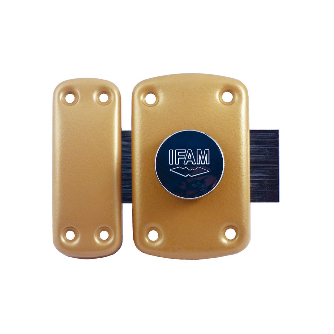 Ifam| Riegel für Türen| Modell B5| Einfacher und komfortabler Druckknopfgriff| 50mm| Totale Anpassun