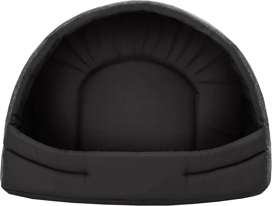Hundehütte Hundehöhle Hundebett Hundehaus Katzenhöhle Schlafplatz XL - 60x49 cm Schwarz