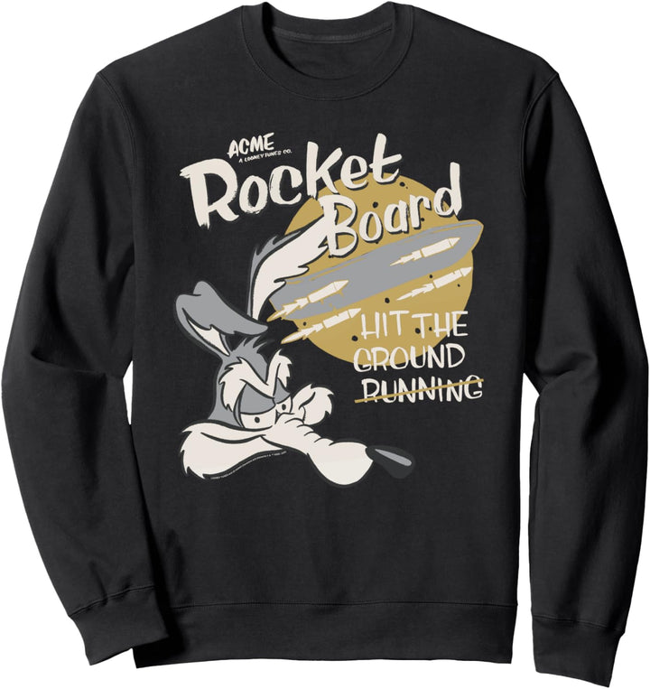 Looney Tunes Wile E Coyote Rocket Board Sweatshirt