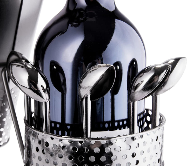 BRUBAKER Flaschenhalter Golfspieler beim Abschlag Metall Skulptur Geschenk mit