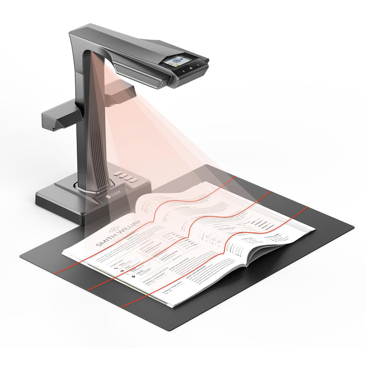 CZUR 16MP Professional Buchscanner bis zu A3, Dokumentenscanner Kompatibel mit macOS und Windows, OC
