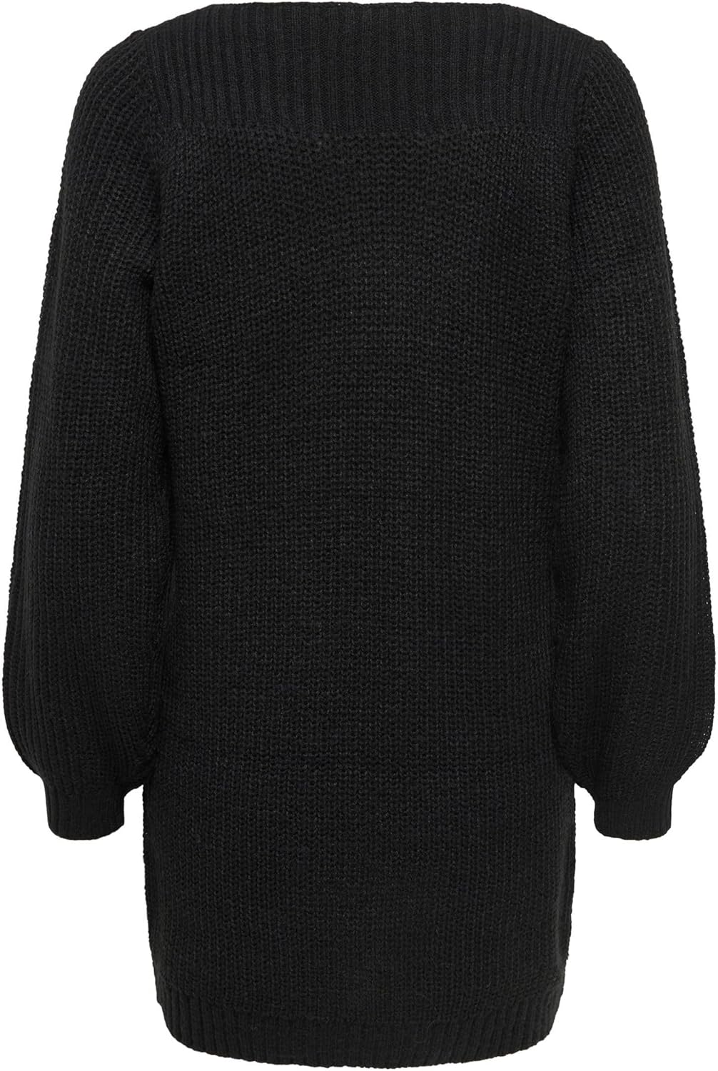 JdY Damen Jdywhitney Megan L/S Boat Dress KNT Noos Kleid M Schwarz, M Schwarz