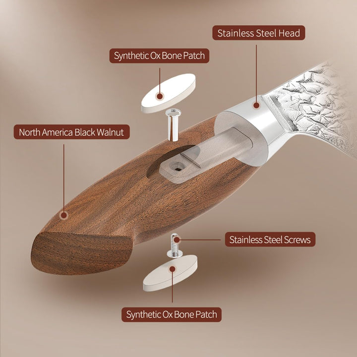 XINZUO 4-Teilig Steakmesser Set, 67 Schichten Damaststahl cm Besteckmesser, Japanischer AUS-10 Stahl