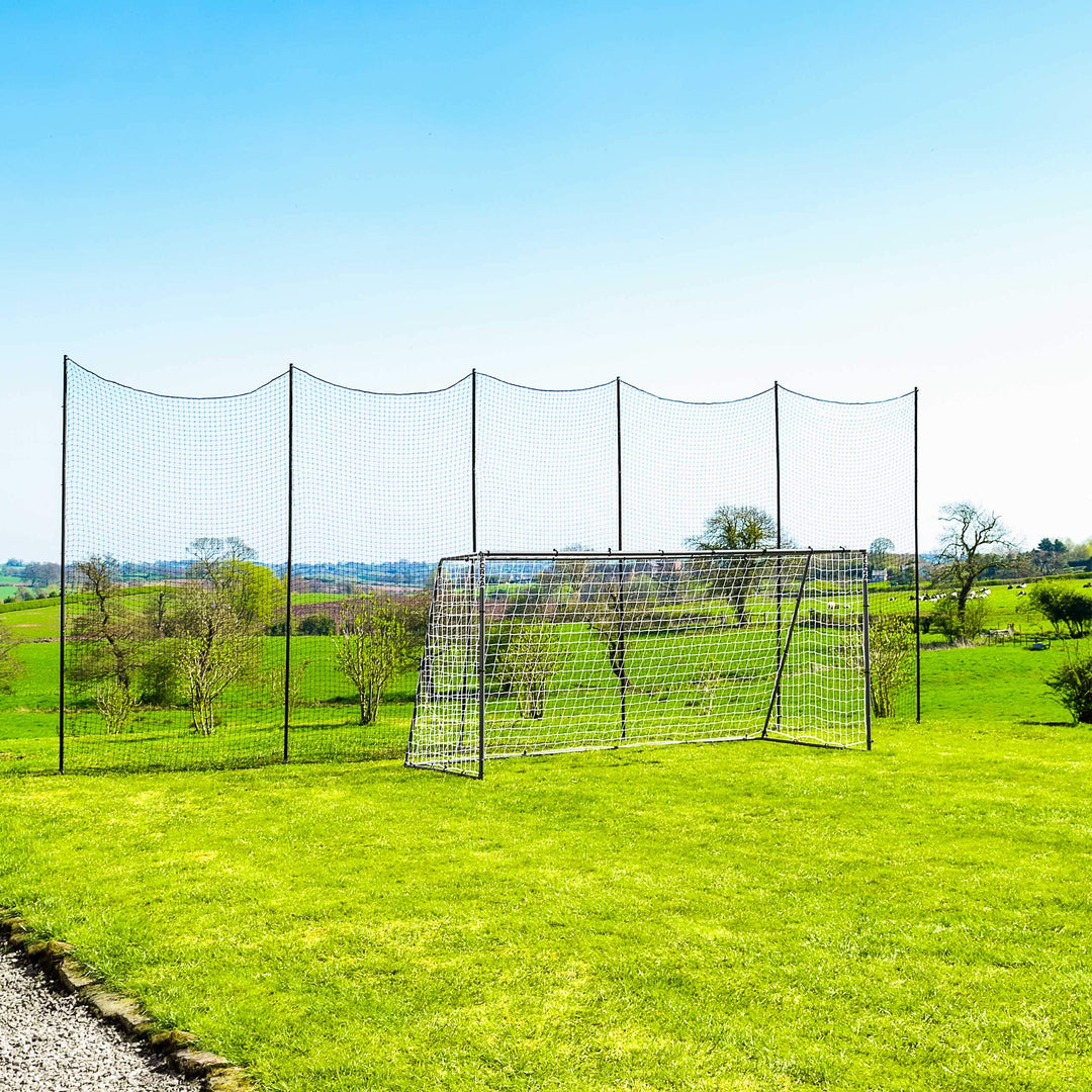 FORZA Stop That Ball™ - Ball Stopp Netz und Pfostensystem mit Bodenhülsen – Multi-Sport Ball Stopp N