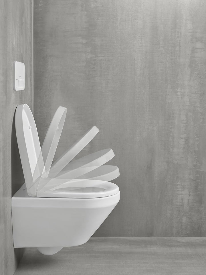 Villeroy & Boch Subway 3.0 WC-Sitz, Toilettendeckel mit Absenkautomatik, abnehmbarer Toilettensitz a