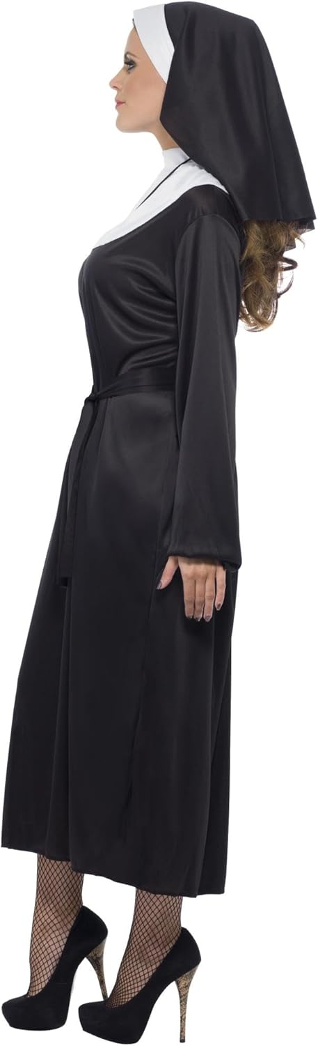 Smiffys BR20423XS Nonne Kostüm, Damen Plus X1 (UK 20-22), Plus X1 (UK 20-22)