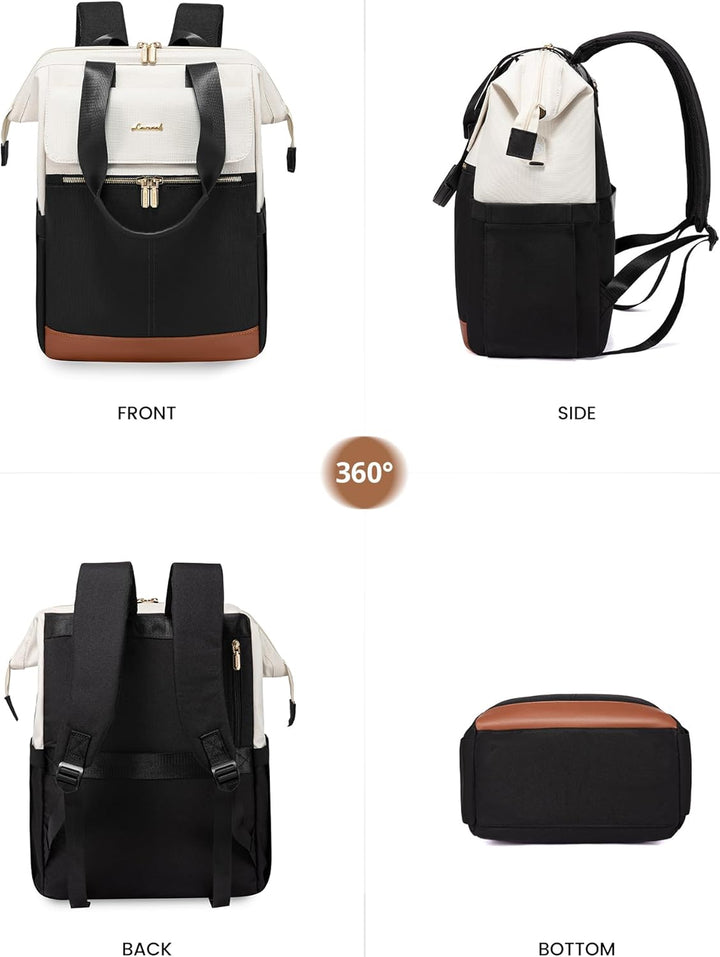LOVEVOOK Rucksack Damen, Laptop Schulrucksack Teenager Wasserdicht, Schultasche Mädchen Arbeitstasch