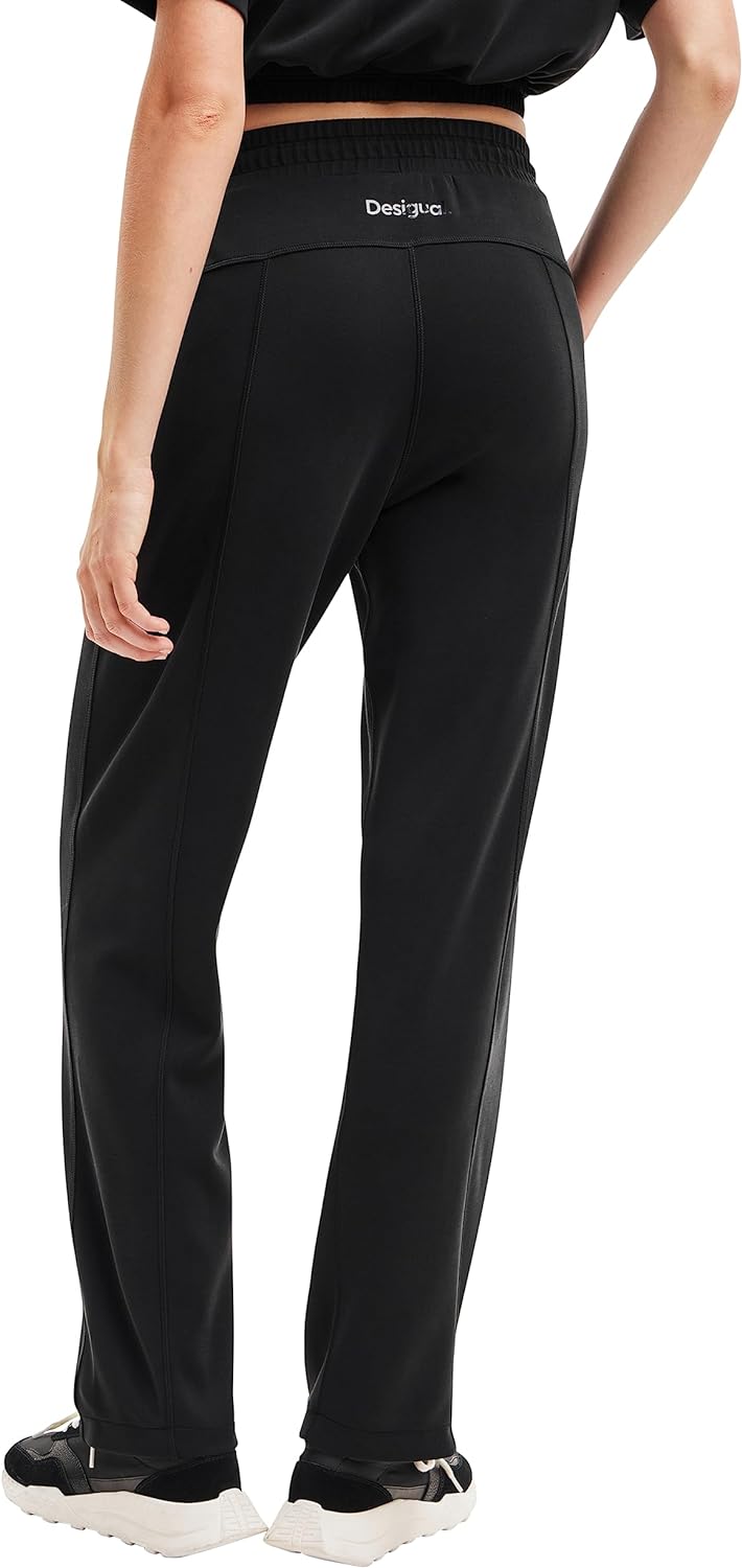 Desigual Damen Pinko Casual Pants L Schwarz, L Schwarz