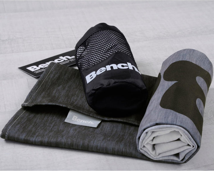 Bench Sport- und Fitnesstuch, Modern Opposite, ca. 50x110 cm + 15 cm Flap, 100% Polyester, Rückseite