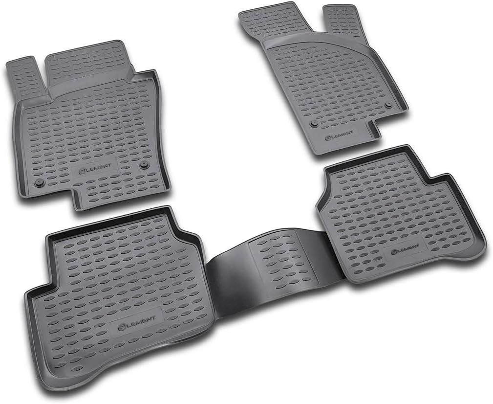 Element Passgenaue Antirutsch Gummimatten Fussmatten für VW V Passat CC B6 B7 ab