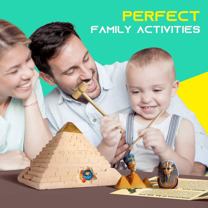 Ägypten Ausgrabungsset für Kinder – Experimentier-Set mit grosser Pyramide Dig Spielzeug für Kinder