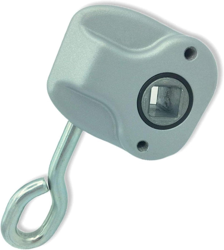 Teletoldo Schneckengetriebe quadratische für Markisen (Silber), silber