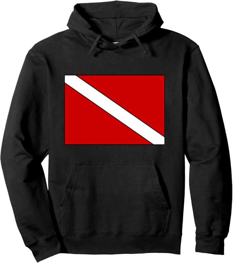 Tauchflagge Scuba Diver Pullover Hoodie