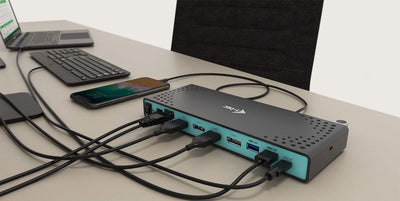 i-tec USB 3.0 / USB-C 5K Universal Docking Station (2x 4K 60Hz Video, 2x HDMI, 1x LAN, 5x USB 3.0, 1