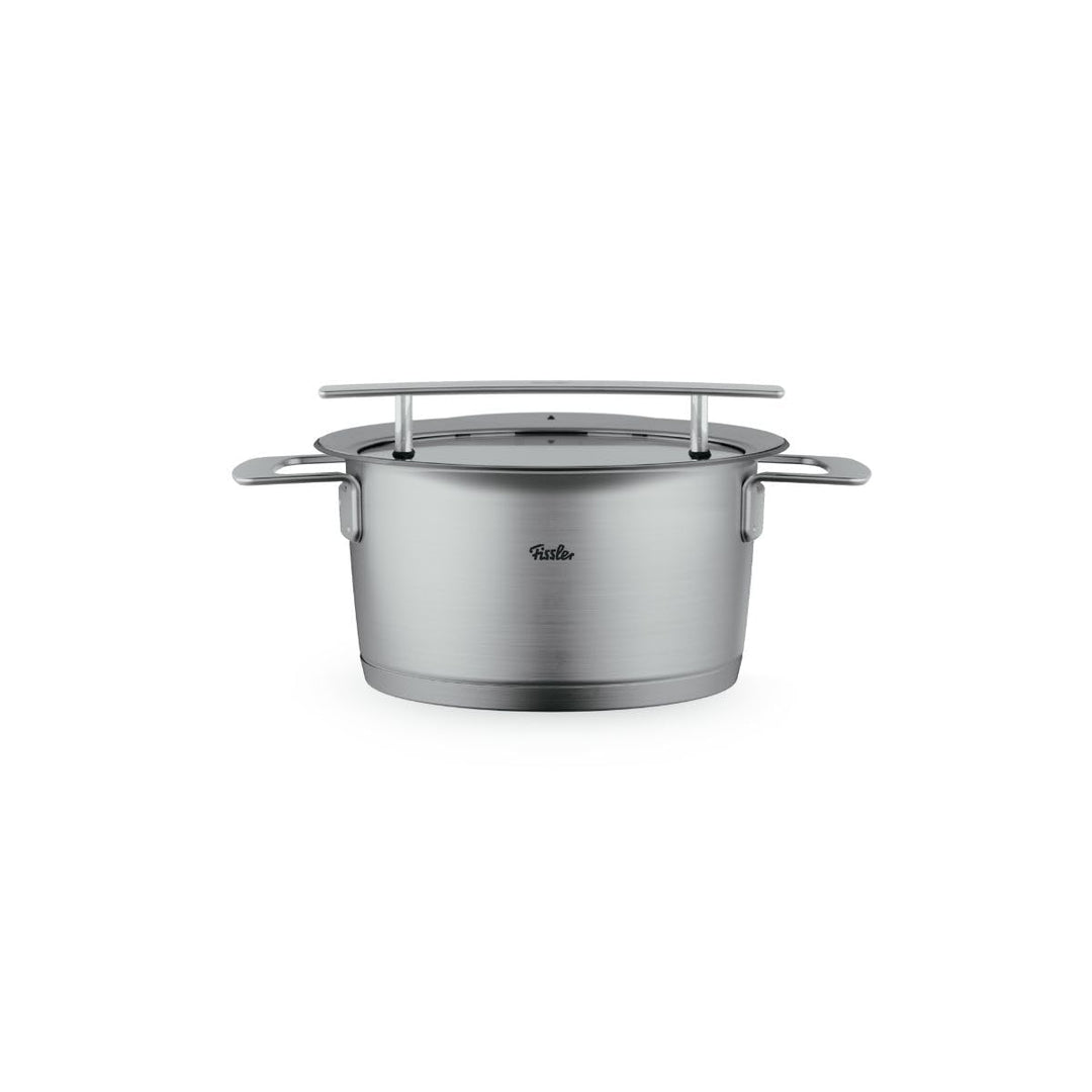 Fissler Phi Collection Kochtopf (20 cm, 3,2 L) mit Glasdeckel – Edelstahl-Topf induktionsgeeignet, e