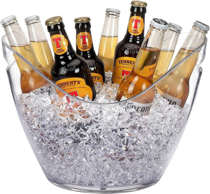 8L Eiseimer Champagner Eimer,Eis Eimer,Weinkühler Sektkühler,grosse Eiskübel, Küchenobst und Gemüse