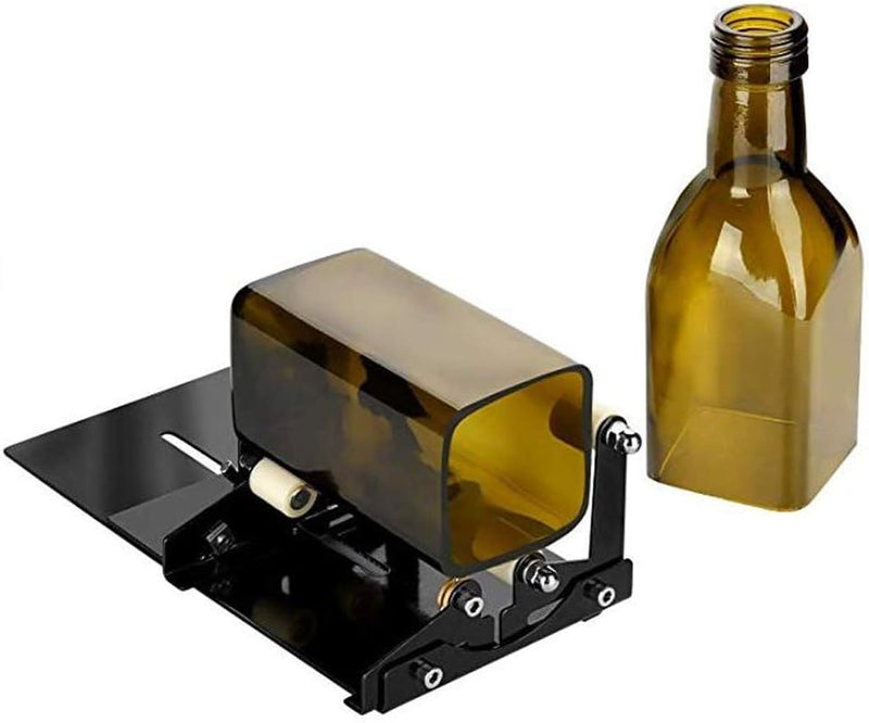 Glasflaschenschneider Quadratische & Runde Flaschenschneidemaschine Weinflaschenschneider-Kit für DI