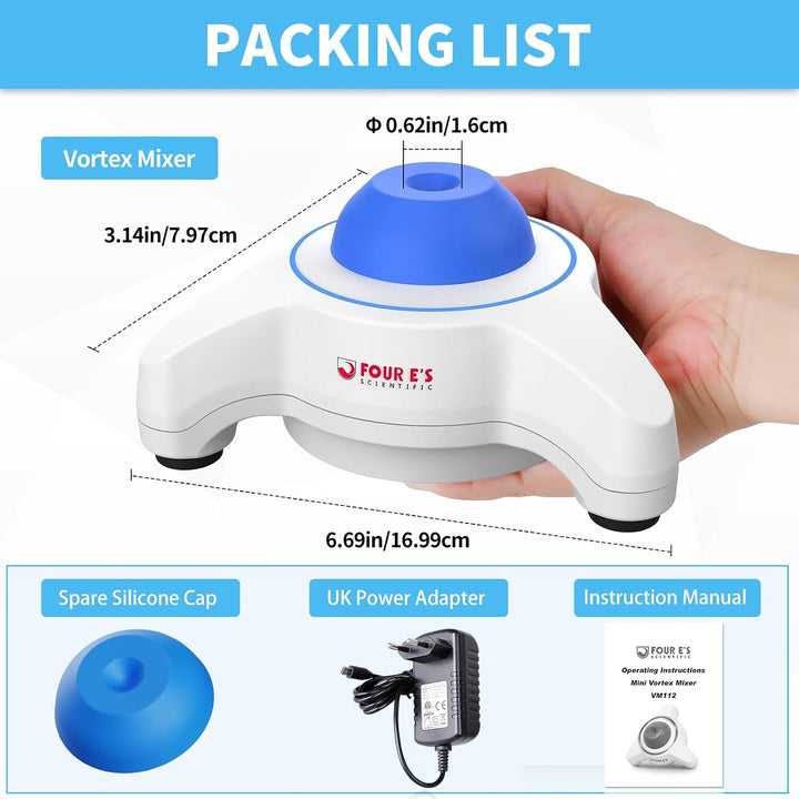 PRECIPETTE Mini Vortex Mixer 5600UpM Farbmischer Paint Shaker Vortex Shaker Vortex Schüttler Nagella