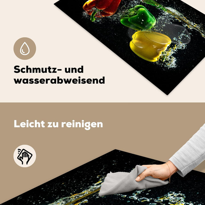Herdabdeckplatte Einteilig Induktionsmatte Küche Abdeckung Ceranfeld Herd Abdeckplatte Deko Vinyl Ma